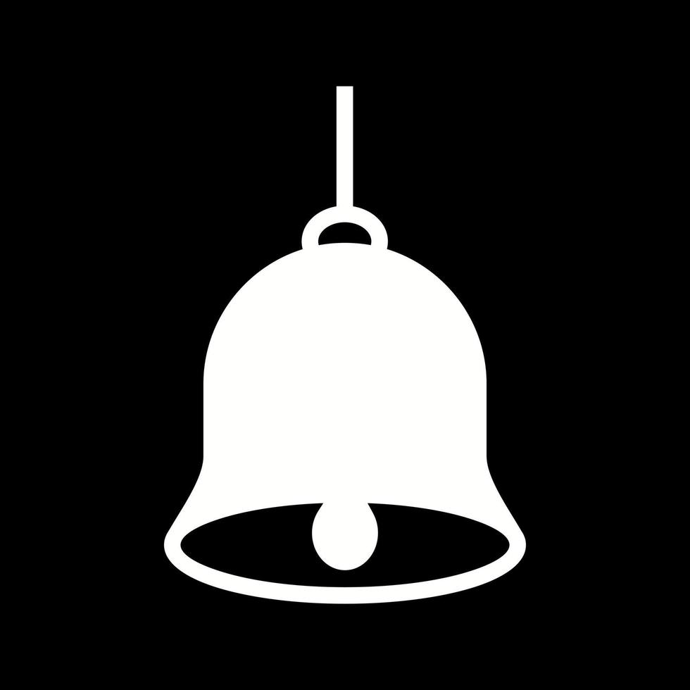 Beautiful Bell Glyph Vector Icon