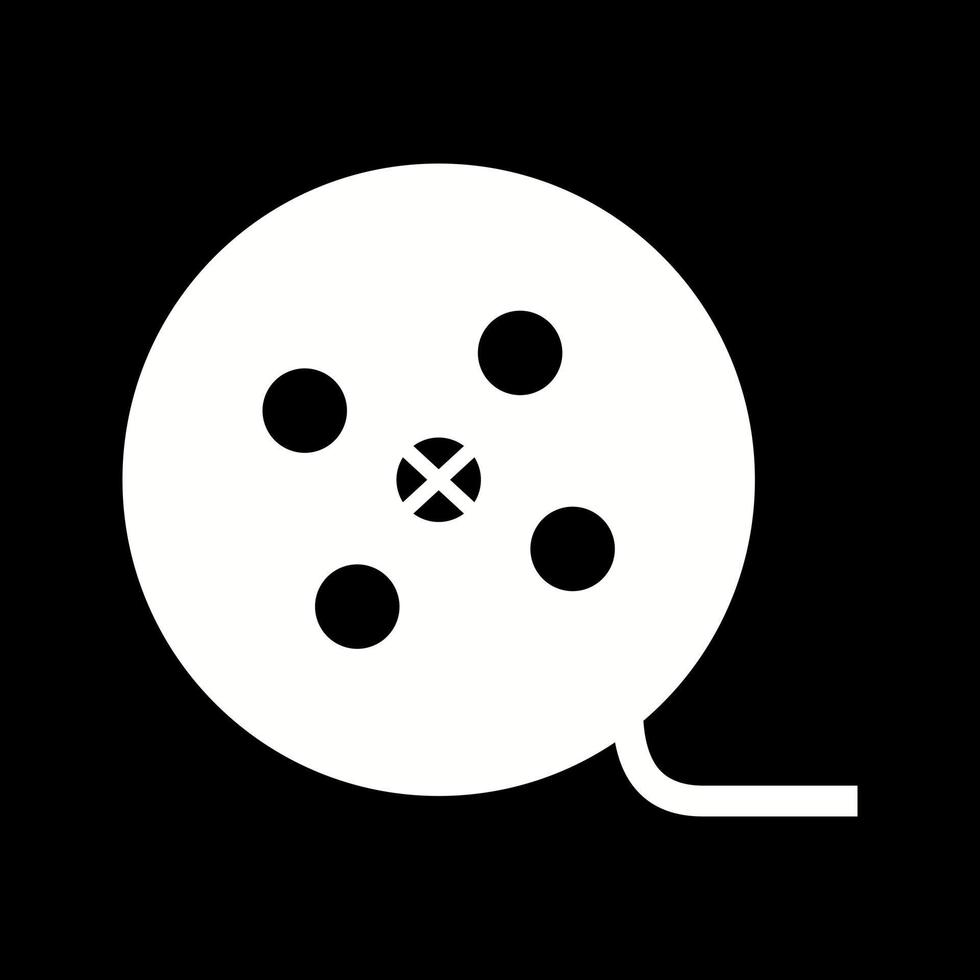 Beautiful Reel Glyph Vector Icon