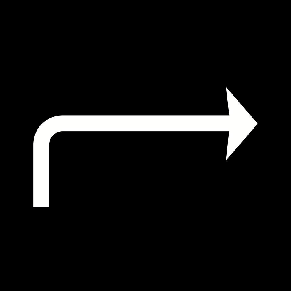 Beautiful To Left Arrow Glyph Vector Icon