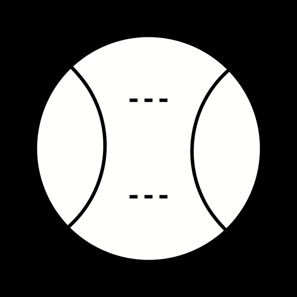 Beautiful  Tennis Ball Glyph Vector Icon