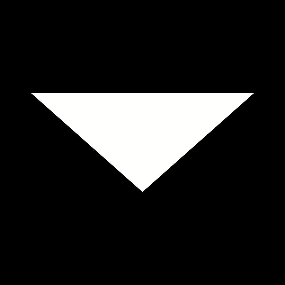 Beautiful Arrow Down Glyph Vector Icon