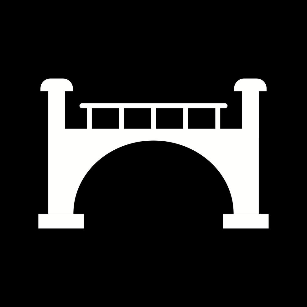 Beautiful Bridge Glyph Vector Icon