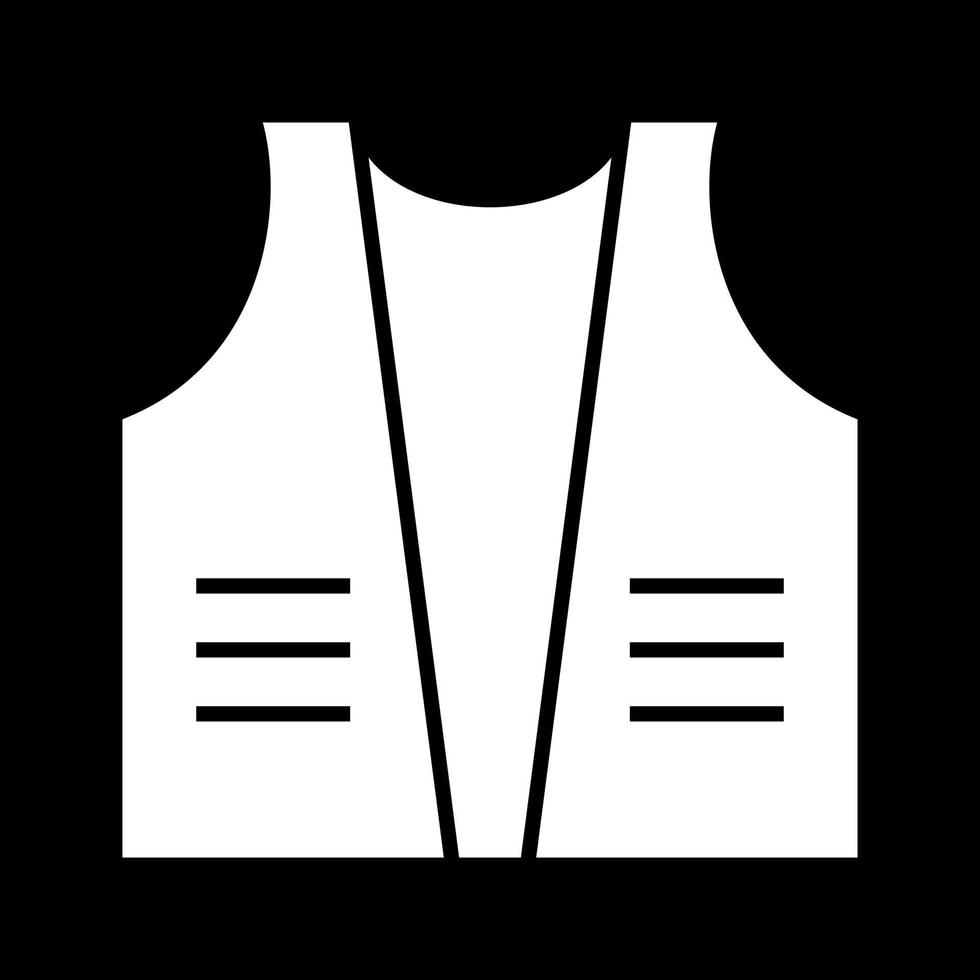 Beautiful Jacket Glyph Vector Icon