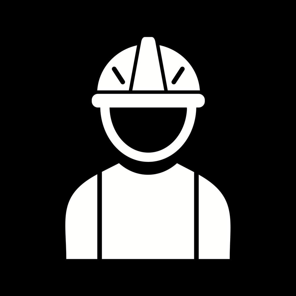 Beautiful Engineer Glyph Vector Icon