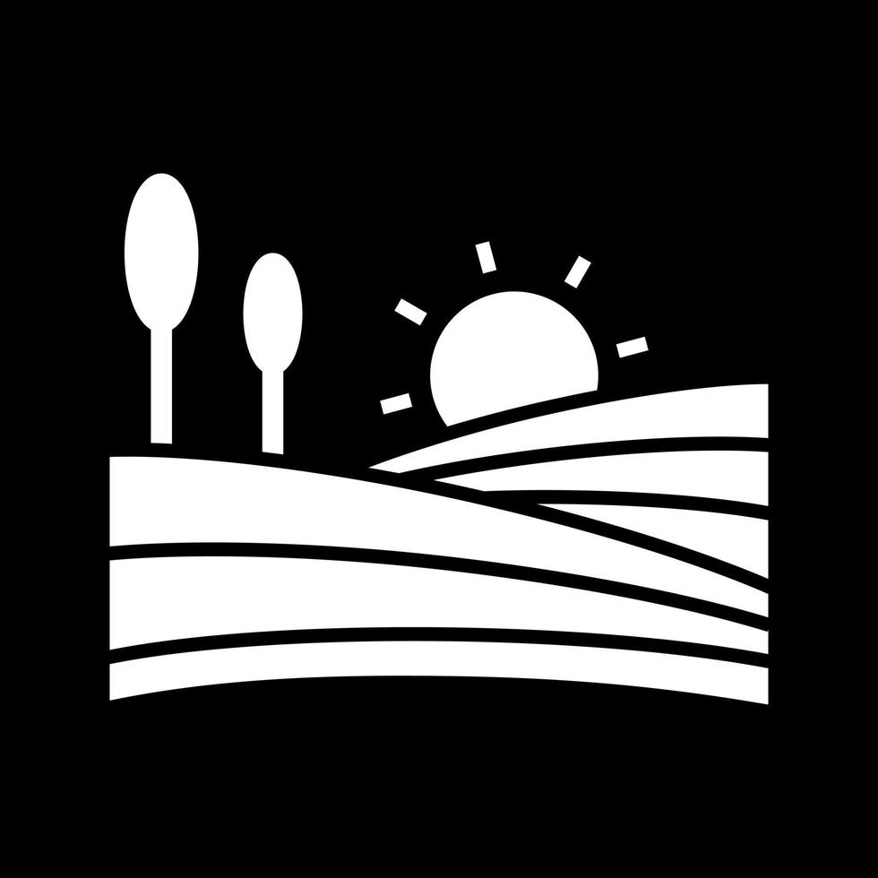 Beautiful Farms Glyph Vector Icon