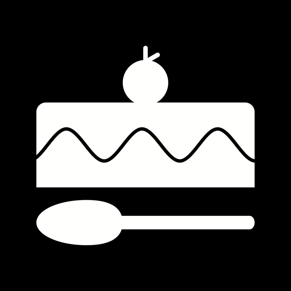 Beautiful Small Cake Glyph Vector Icon