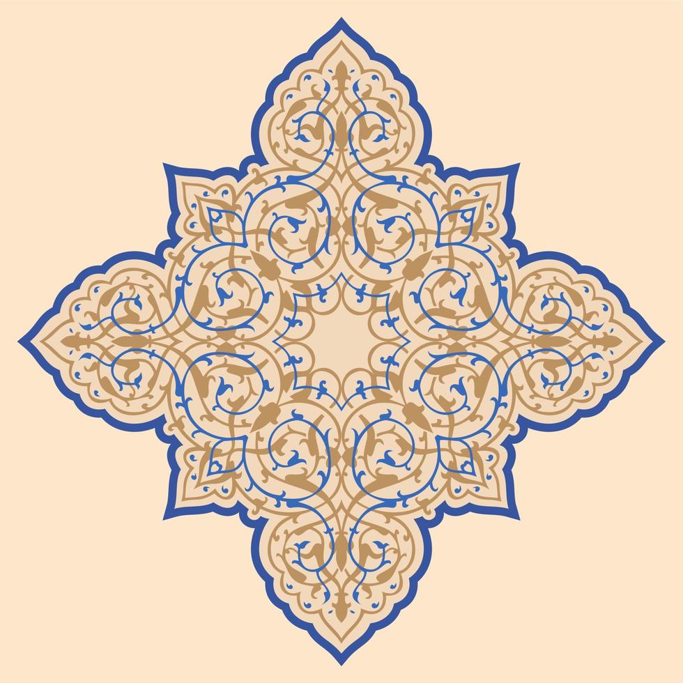 Oriental islam ornament star vector