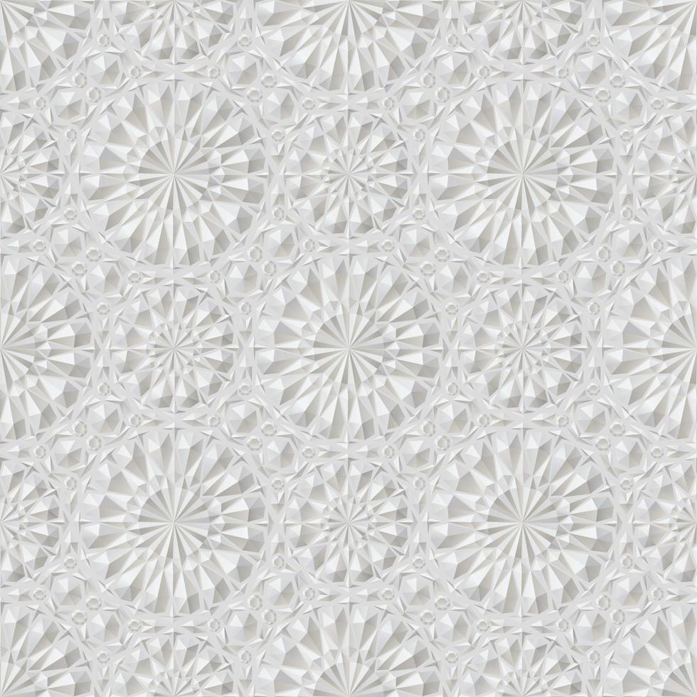Eastern white embossed pattern vector