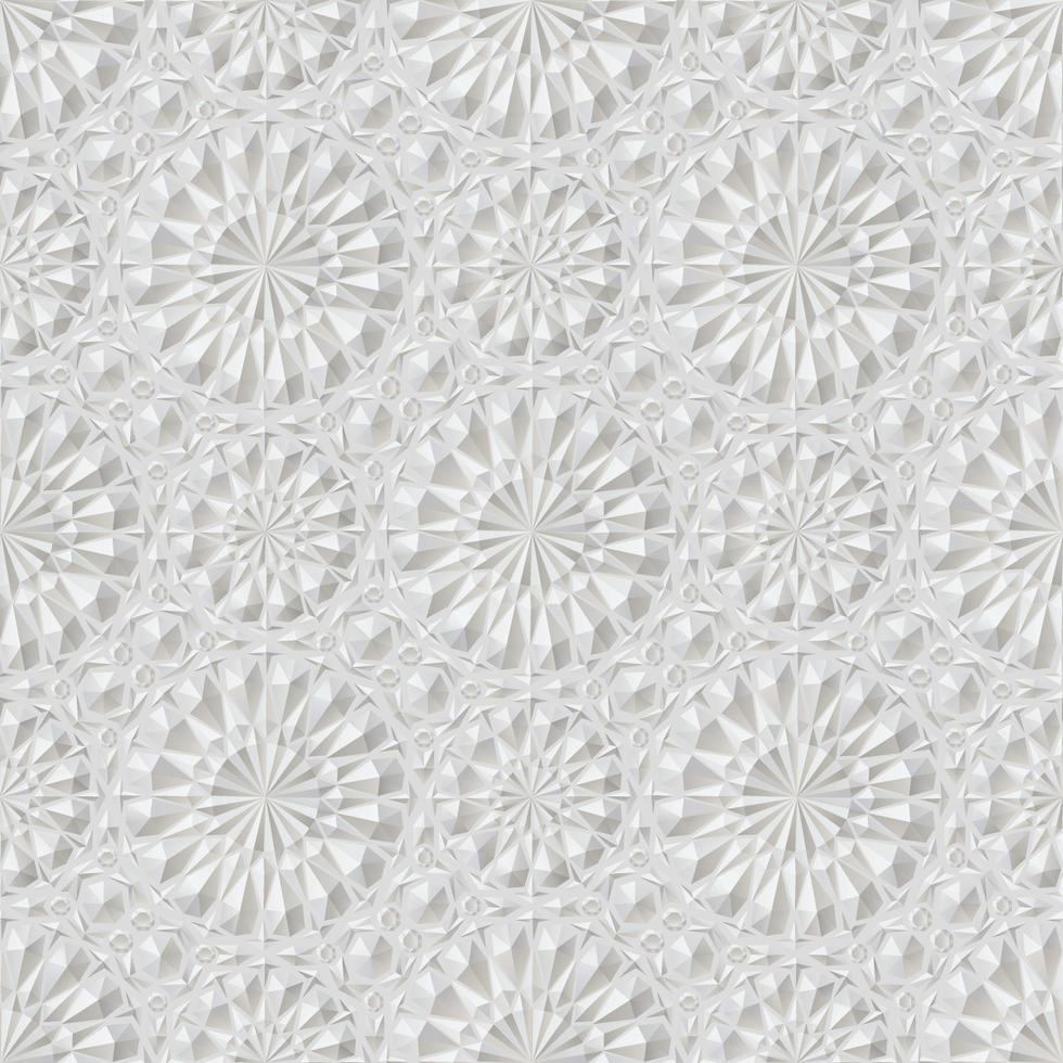 Eastern white embossed pattern vector