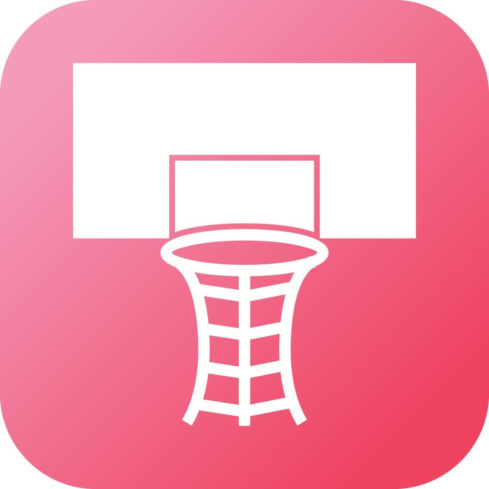 Beautiful Volleyball Hoop Glyph Vector Icon