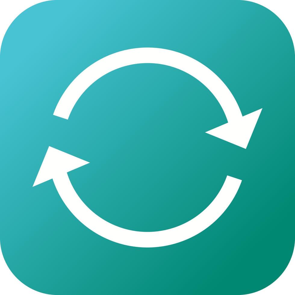 Beautiful Repeat Glyph Vector Icon