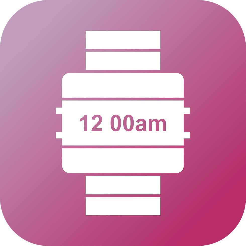 Beautiful Watch Glyph Vector Icon
