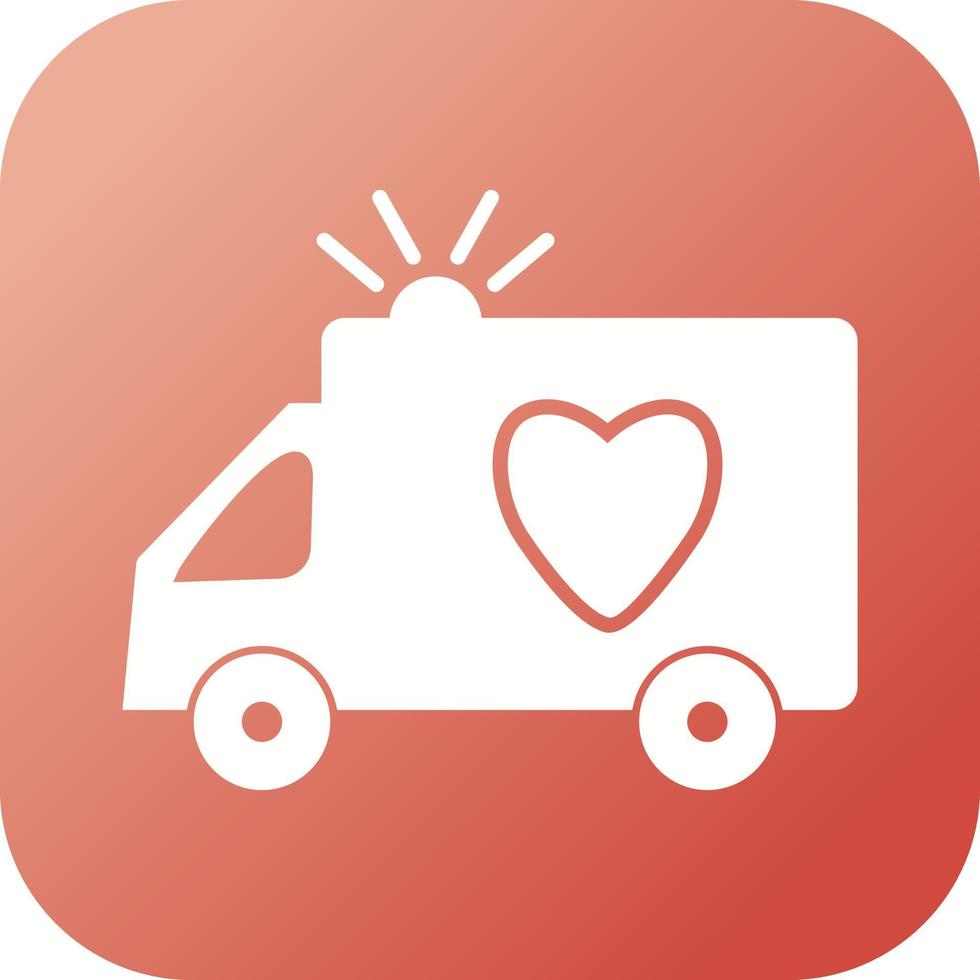 Beautiful Ambulance Vector Glyph icon
