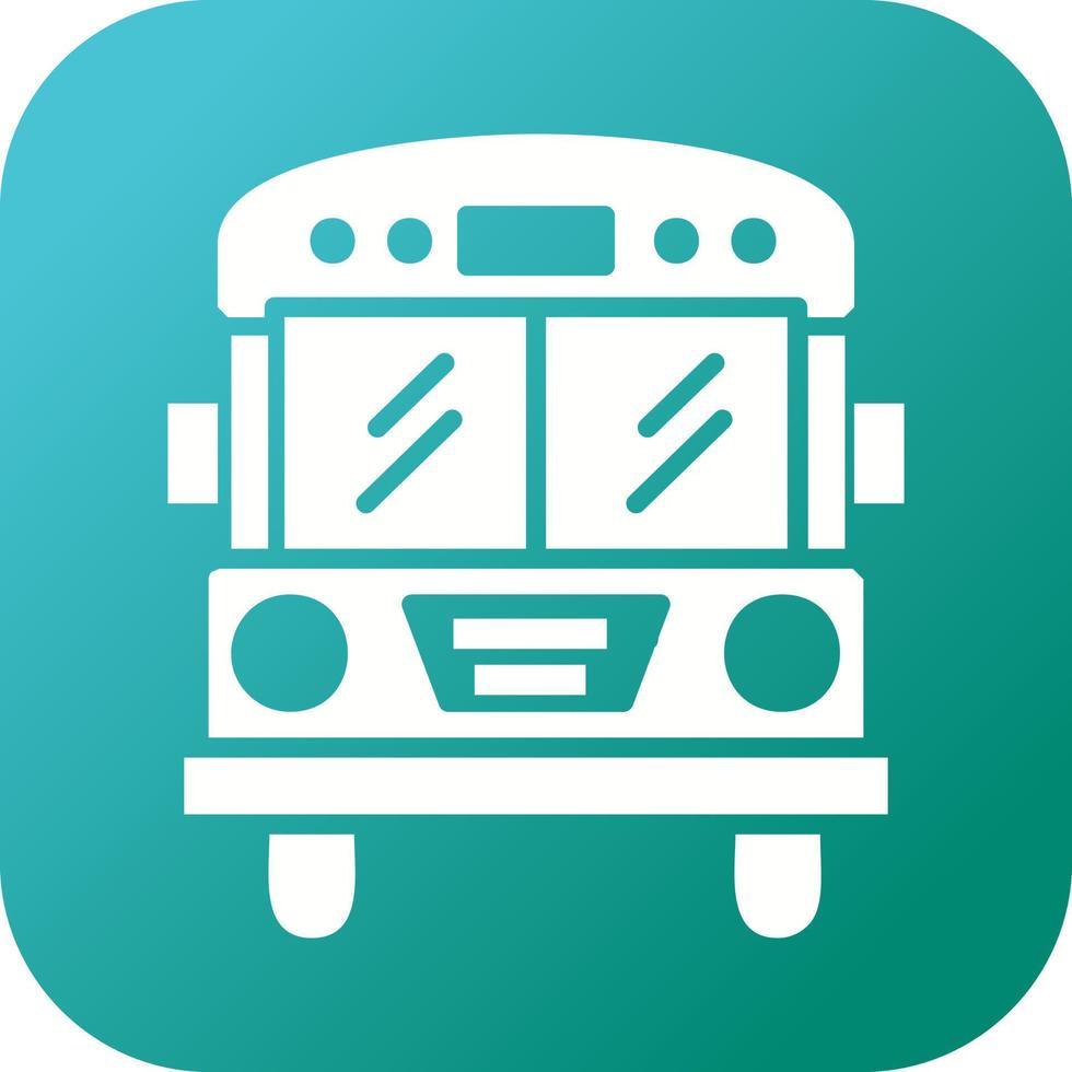 Beautiful Bus Vector Glyph Icon