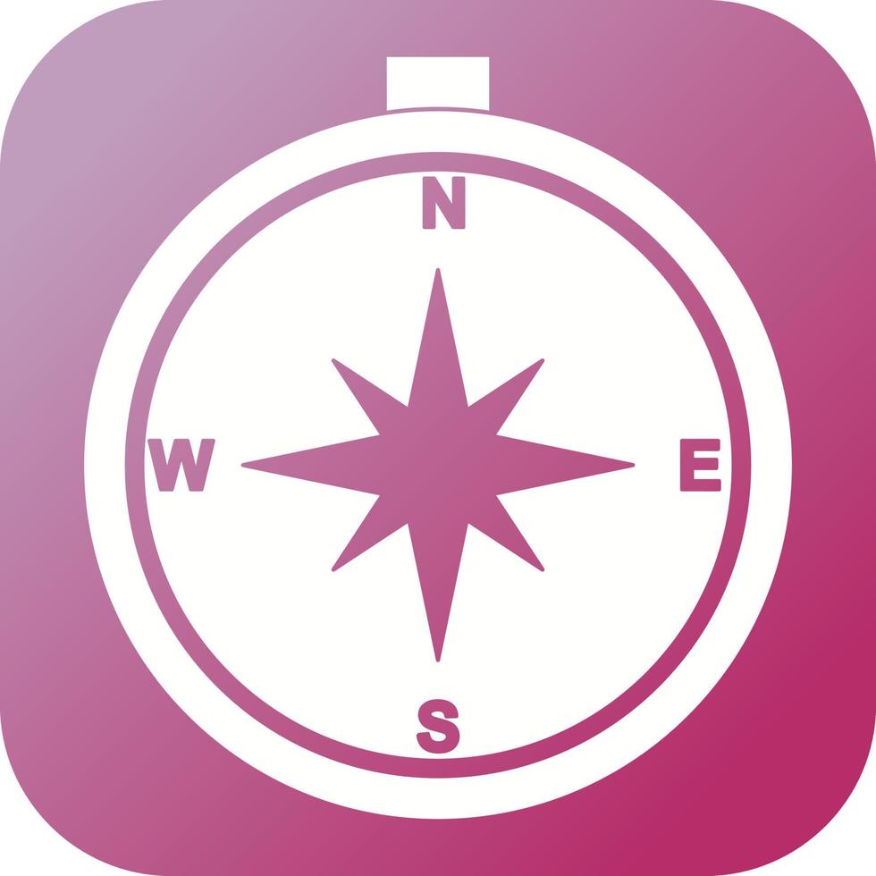 Beautiful Compass Vector Glyph icon