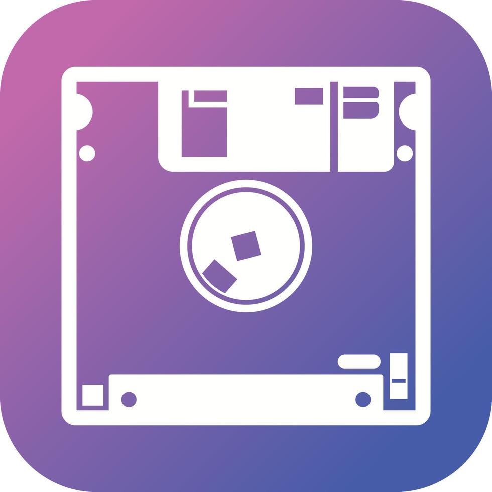 Beautiful Diskette Vector Glyph icon