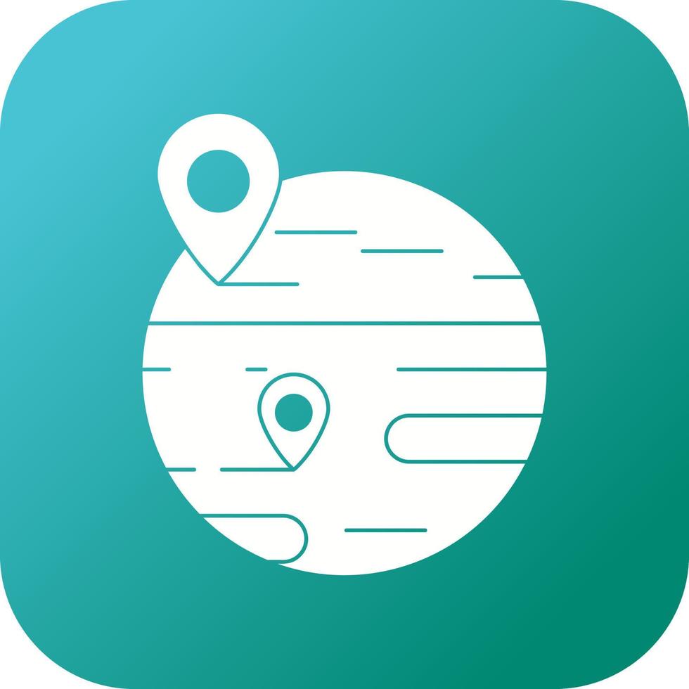 Beautiful Mark places Vector Glyph icon