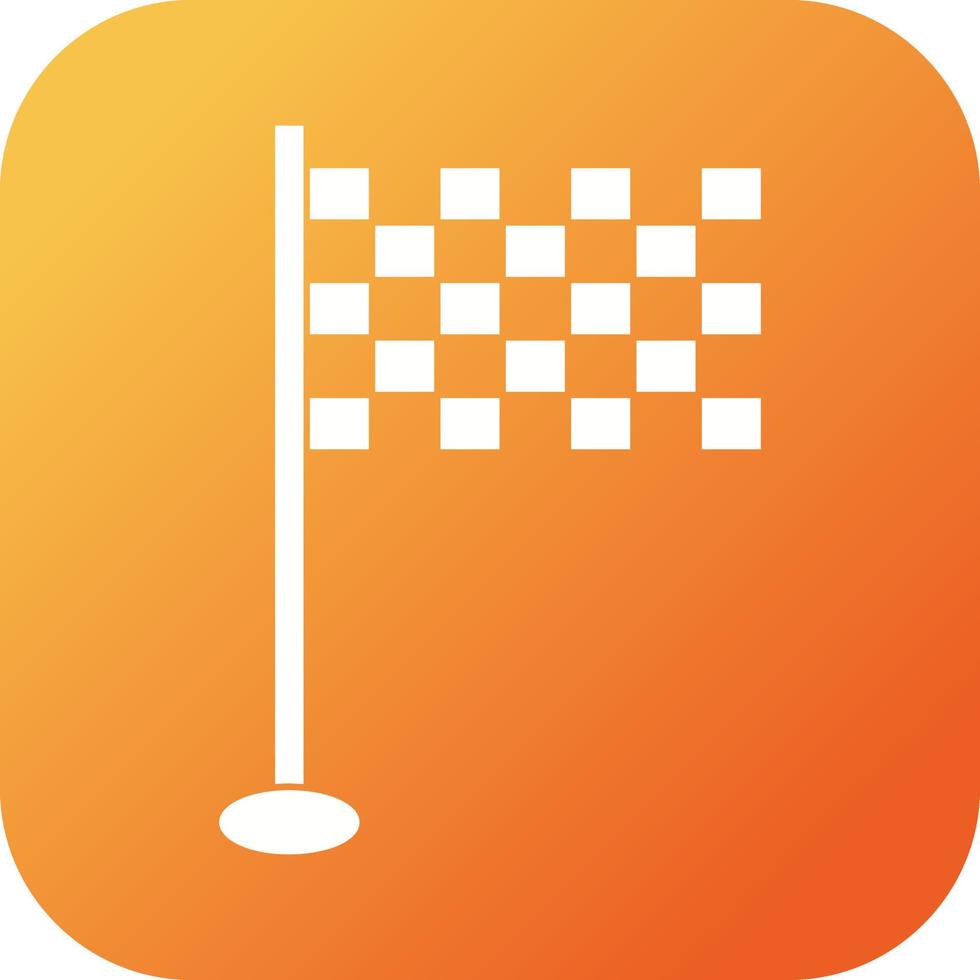 Beautiful Flag Vector Glyph icon