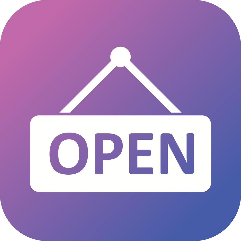 Beautiful Open Vector Glyph icon