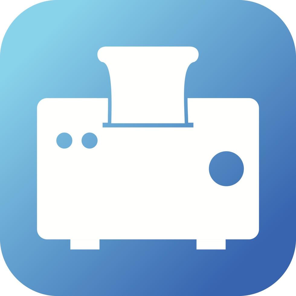 Unique Toaster Vector Glyph Icon