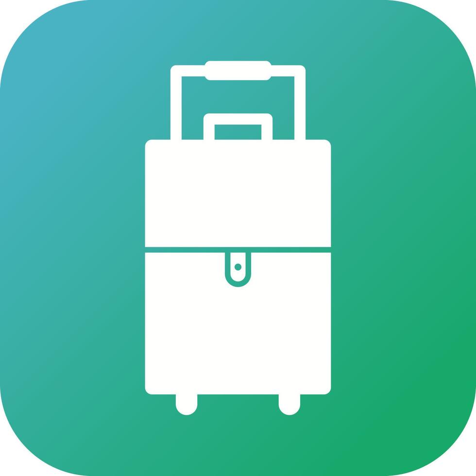 Unique Suitcase Vector Glyph Icon