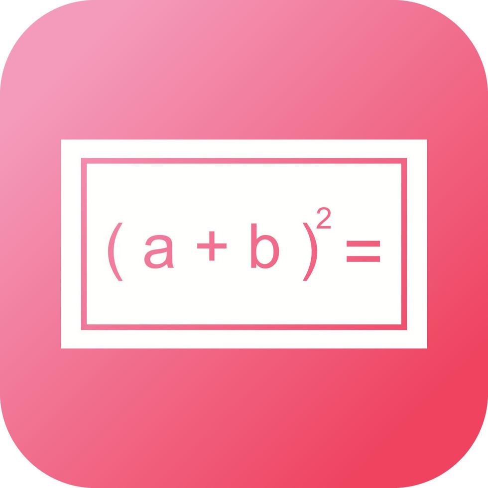 Beautiful Formula Glyph Vector Icon