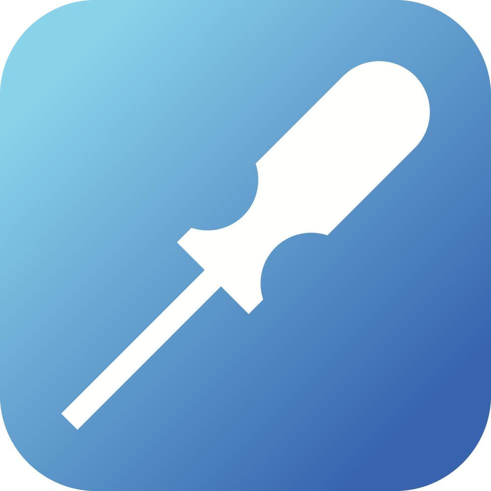Unique Screw Driver Vector Glyph Icon