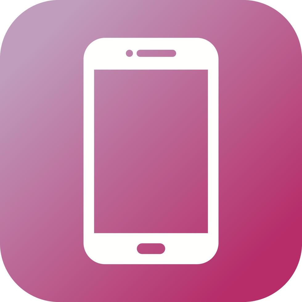 Unique Cell Phone Vector Glyph Icon