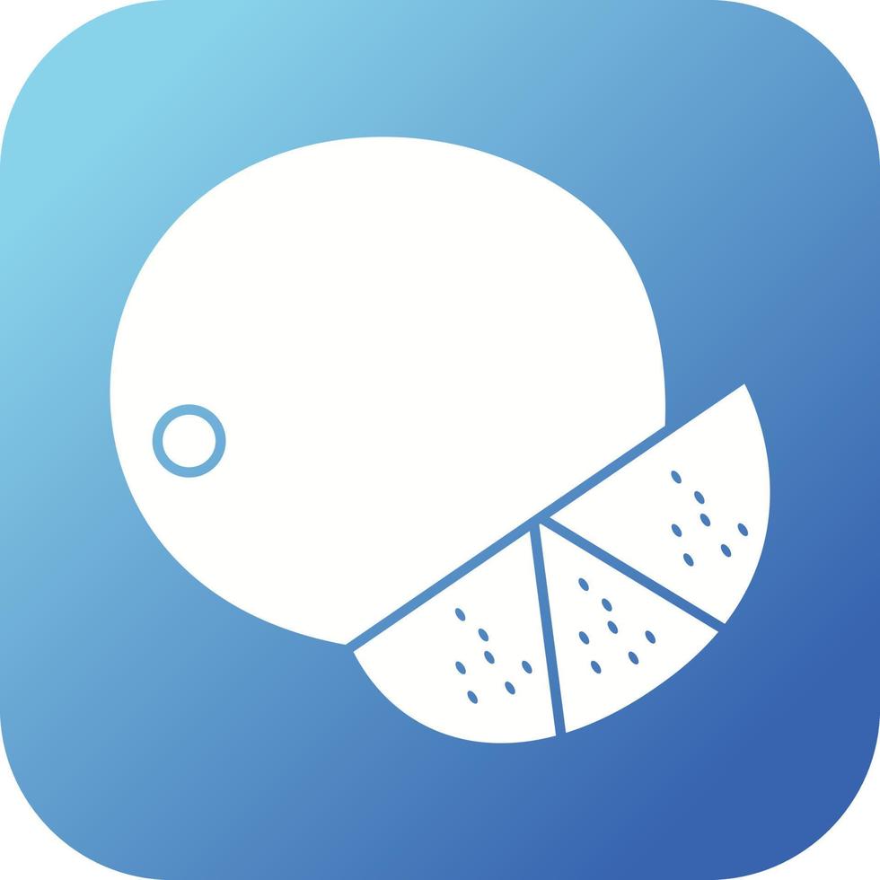 Unique Lime Vector Glyph Icon