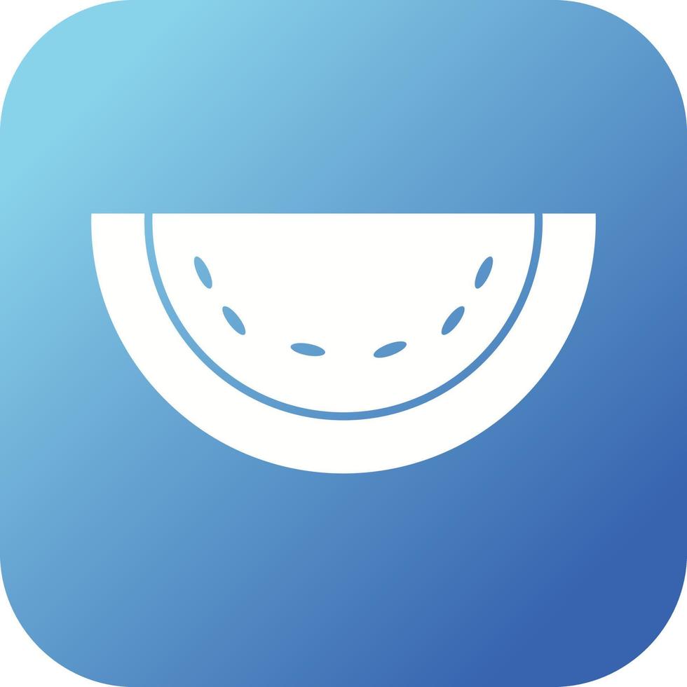 Unique Melon Vector Glyph Icon