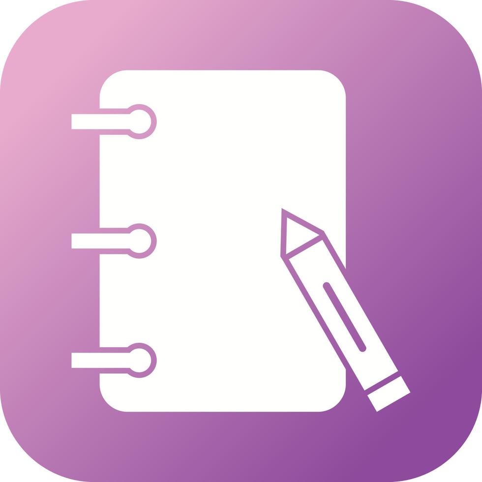 Unique Paper And Pencils Vector Glyph Icon