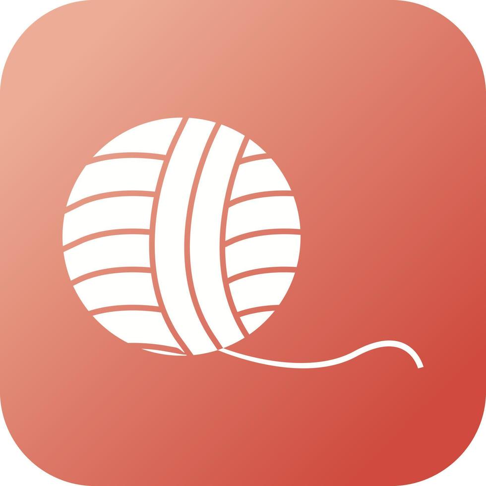Unique Wool Vector Glyph Icon