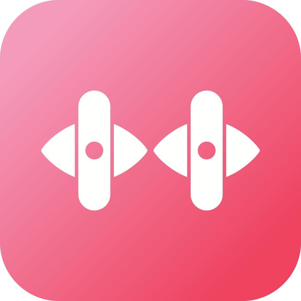 Unique Cuff Links Vector Glyph Icon