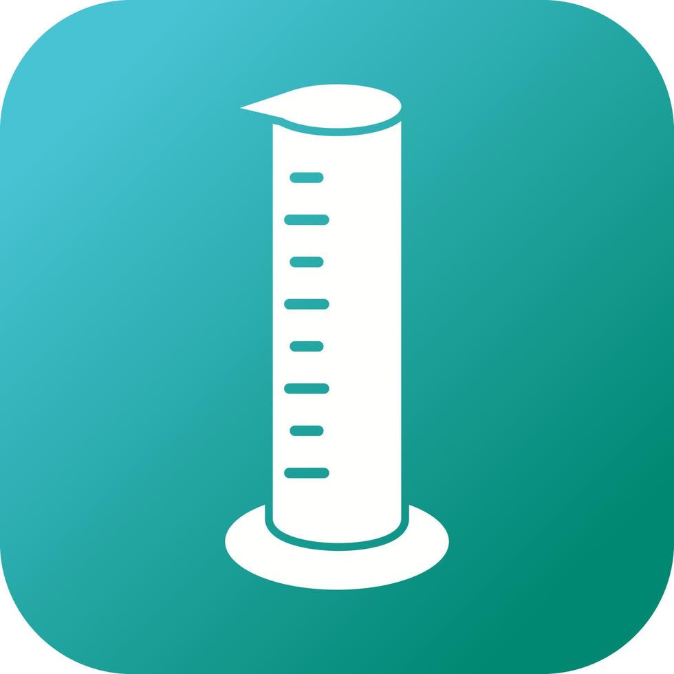 Unique Graduated Cylinder Vector Glyph Icon