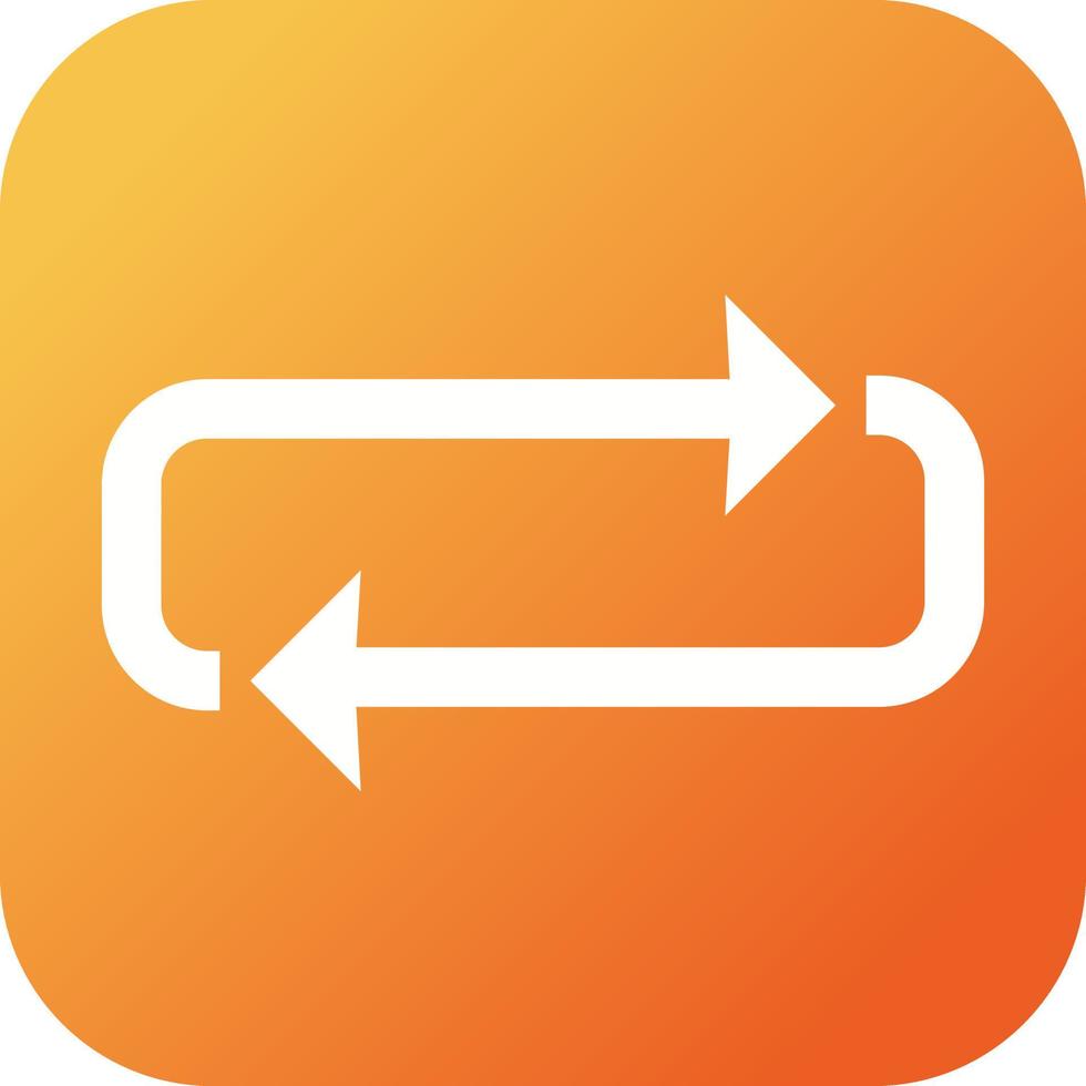 Beautiful Loop Glyph Vector Icon