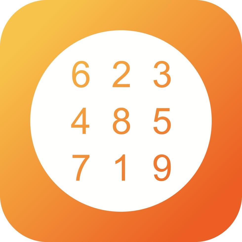 Beautiful Number Theory Glyph Vector Icon