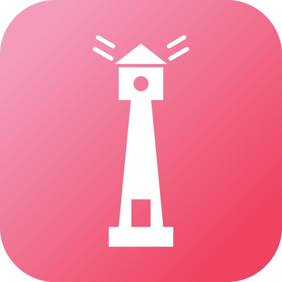 Unique Lighthouse Vector Glyph Icon