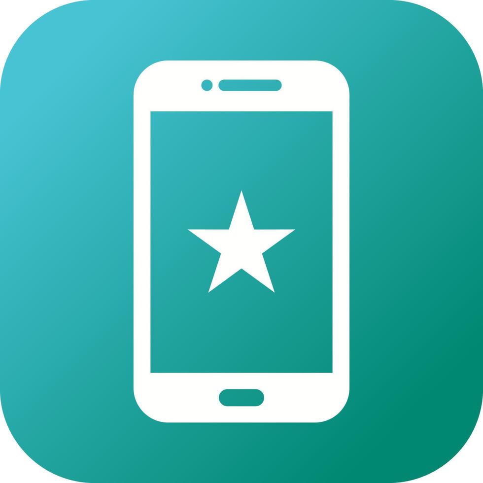 Unique Starred Vector Glyph Icon