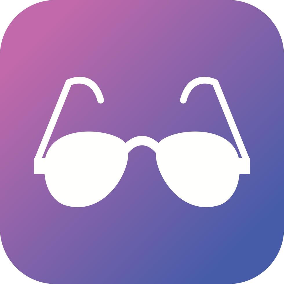 Unique Reading Glasses Vector Glyph Icon