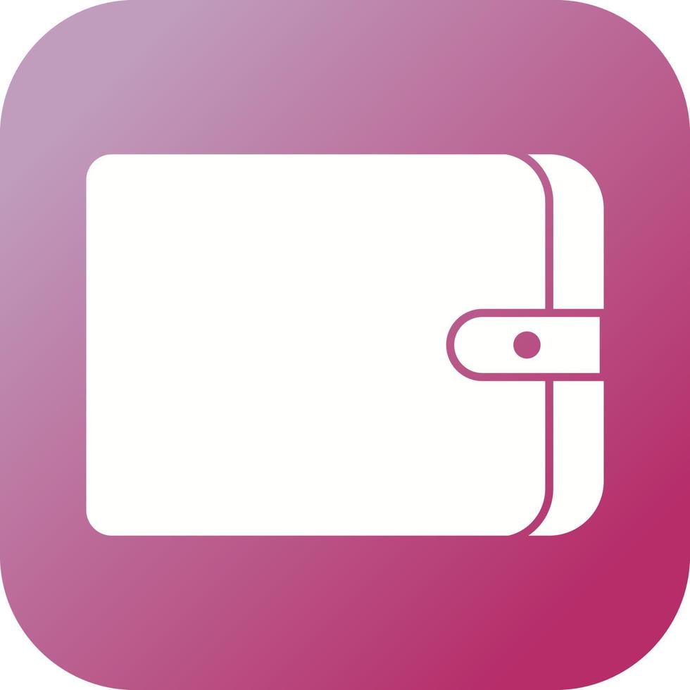 Unique Wallet Vector Glyph Icon