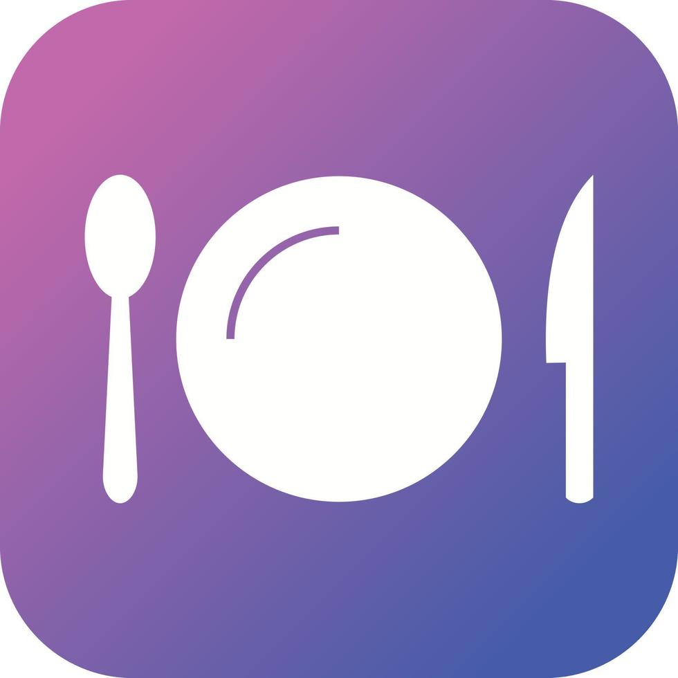 Unique Utensils Vector Glyph Icon