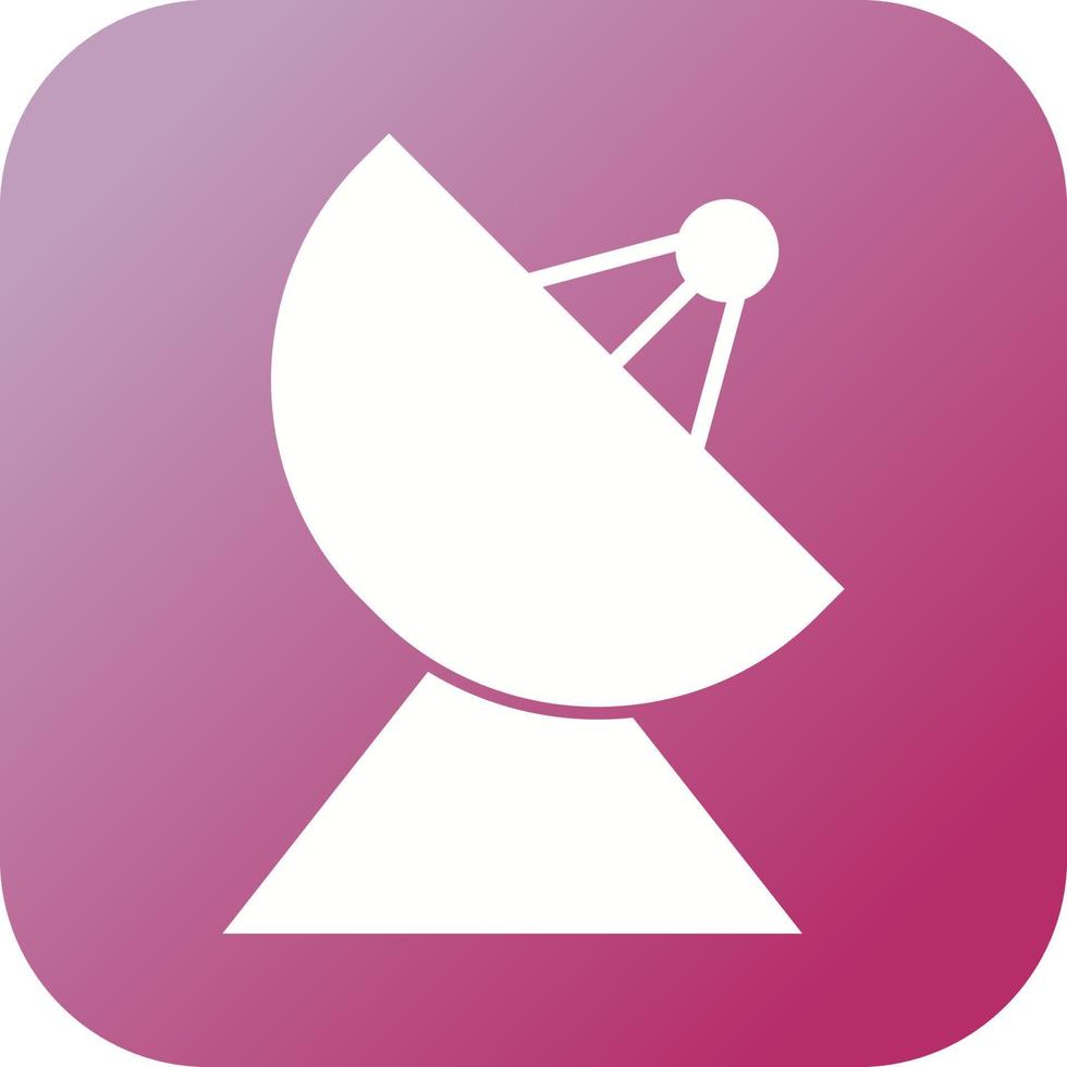 Unique Satellite Dish Vector Glyph Icon