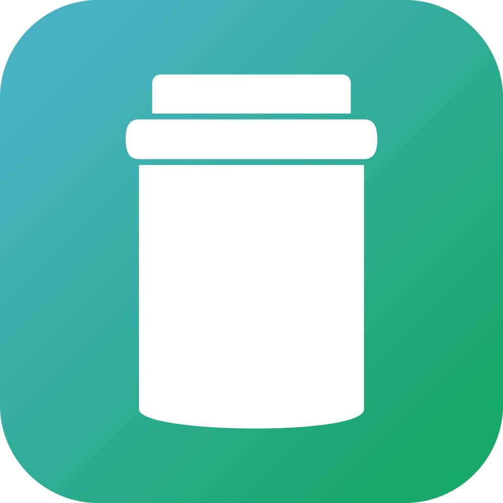 Unique Jam Bottle Vector Glyph Icon