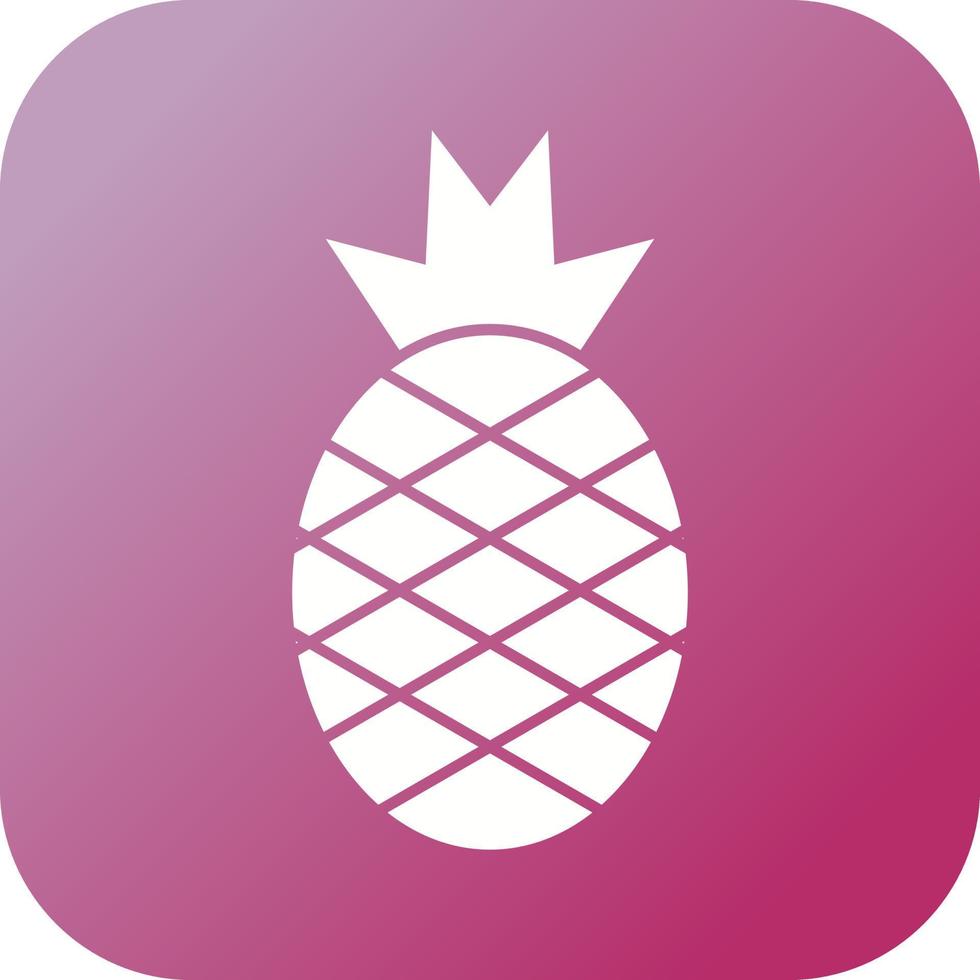 Unique Pineapple Vector Glyph Icon