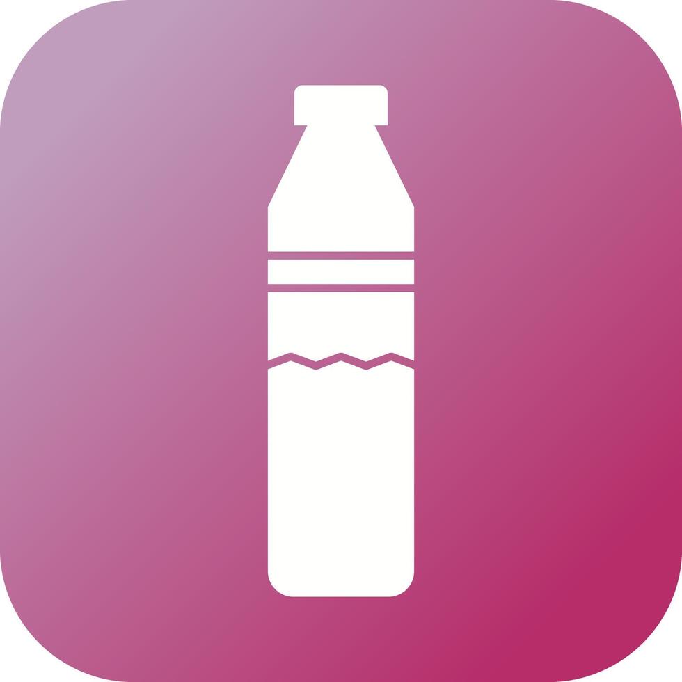 Beautiful Water Bottle Glyph Vector Icon