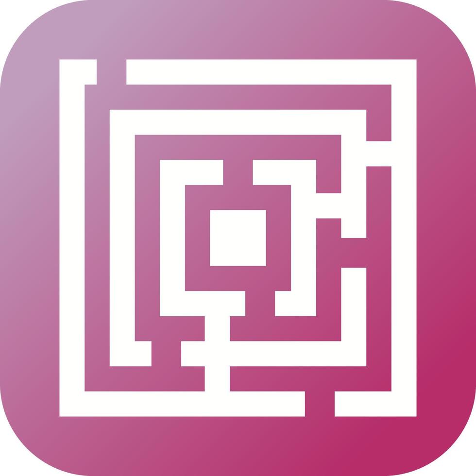Beautiful Maze Vector Glyph icon
