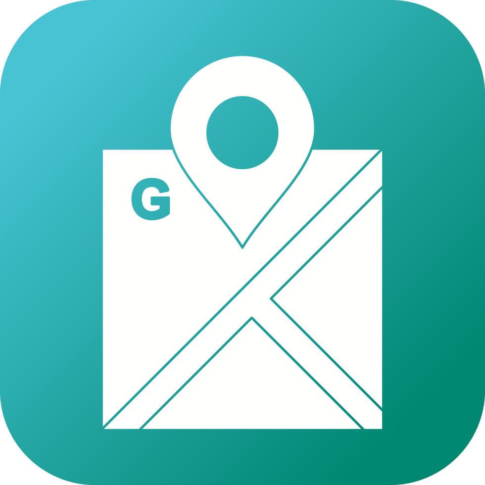 Beautiful Mark maps Vector Glyph icon