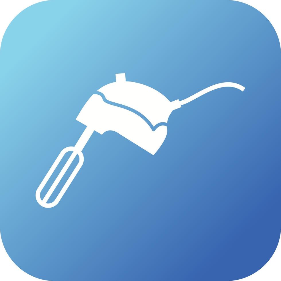 Unique Mixer Glyph Vector Icon