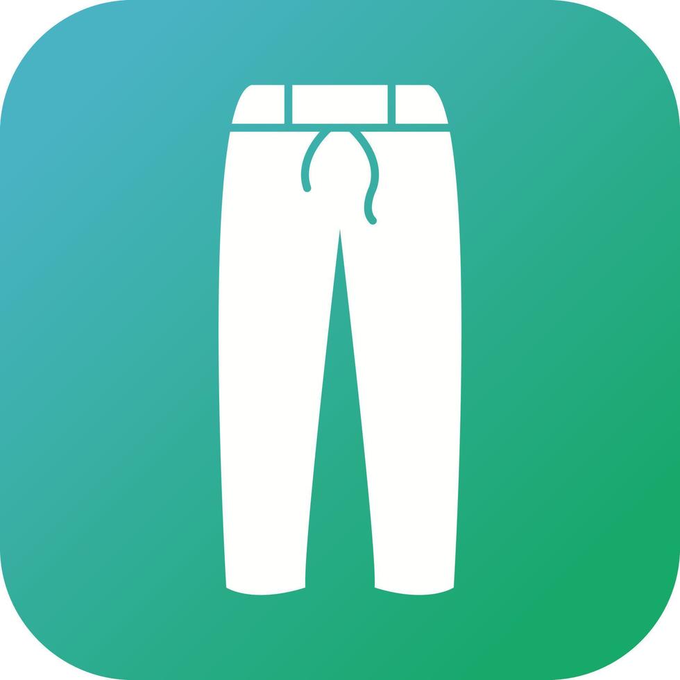 Unique Trouser Vector Glyph Icon