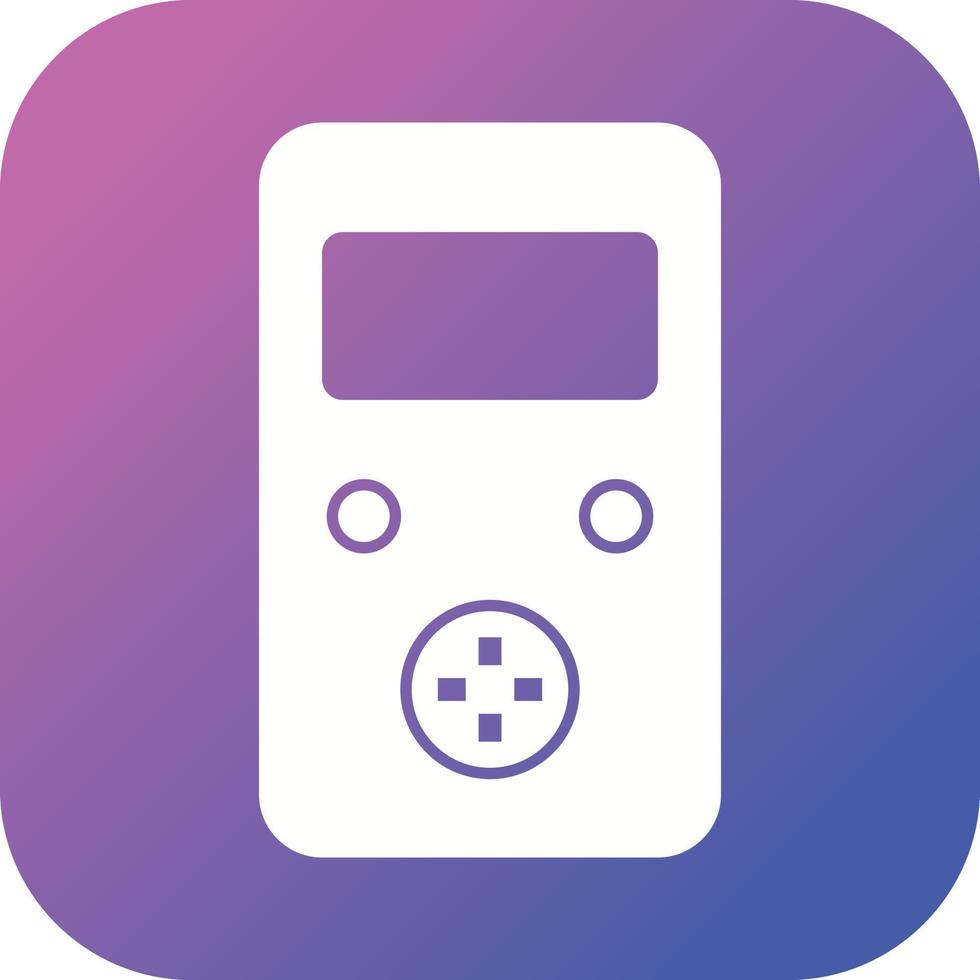 Unique Console Vector Glyph Icon